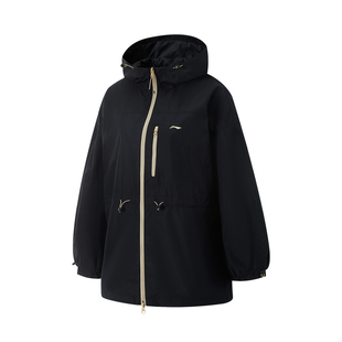 AFDV746 健身系列宽松防风休闲外套 李宁正品 女子运动风衣2025春季