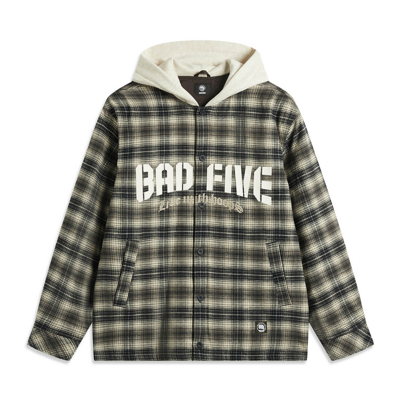 李宁棉服反伍系列春男子宽松时尚保暖潮流棉服外套AFMV001-B品