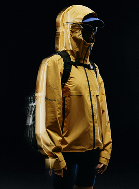 李宁CF溯万龙甲男女同款反光防泼水连帽拉链冲锋衣ACFU005