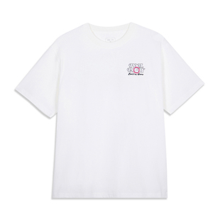 李宁短袖夏男女同款电子竞技系列时尚透气宽松圆领文化衫AHSV379-