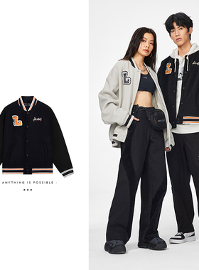 李宁男女同款秋季舒适休闲运动宽松生活系列短棉服AJMS141-3-B品