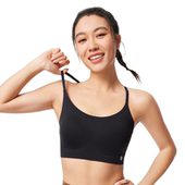 舒适低度支撑透气紧身运动胸衣AUBV018 李宁夏季 女子健身系列时尚