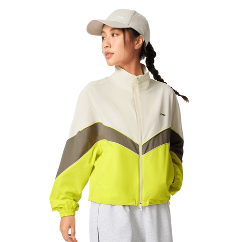 李宁正品女装2025新款速干透气休闲时尚立领运动夹克外套AFDV690