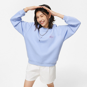 李宁运动生活系列女子套头春秋透气百搭无帽卫衣AWDU038 B品