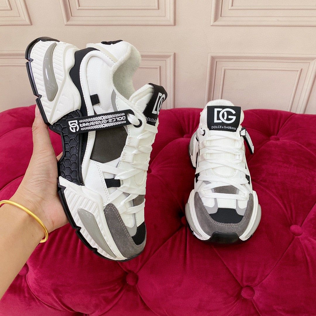 thumbnail for Europe Station 2024 New Cowhide Platform Casual Shoes Color-blocked Dad Shoes Tourist Shoes Men's Shoes Women's Shoes Couple Shoes Trend