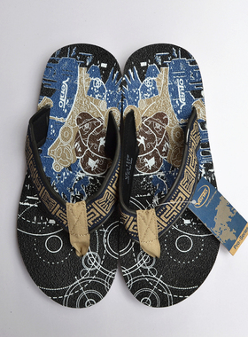 越南平仙vento温突奔兔男士人字拖鞋防滑耐磨夏季沙滩拖鞋凉鞋