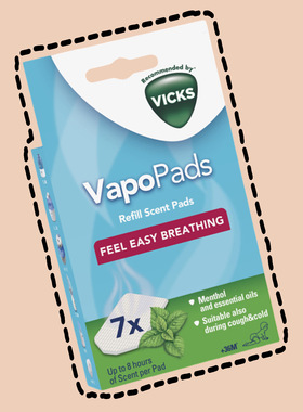 英国原装 Vicks薄荷薰衣草香薰片 缓解宝宝鼻塞感冒有助睡眠 两种