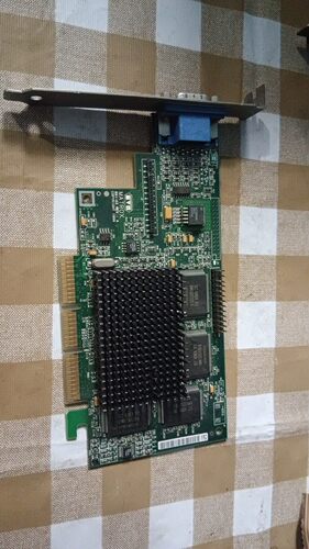 迈创 G400 16M agp vga 拆机老显卡