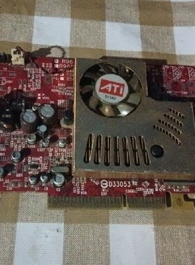 迪兰恒进 雷姬杀手 Ati 9550 128m agp 拆机老显卡