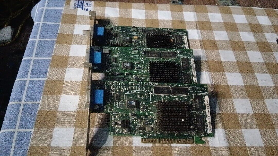 3dlabs oxygen vx1 agp 黑豆电容50，黄豆电容60，拆机老显卡