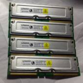 KINGSTON 四条600元 KTH 1024 金士顿 RAMBUS XU800 实拍