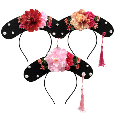 还珠格格帽儿童古装满族发箍旗头