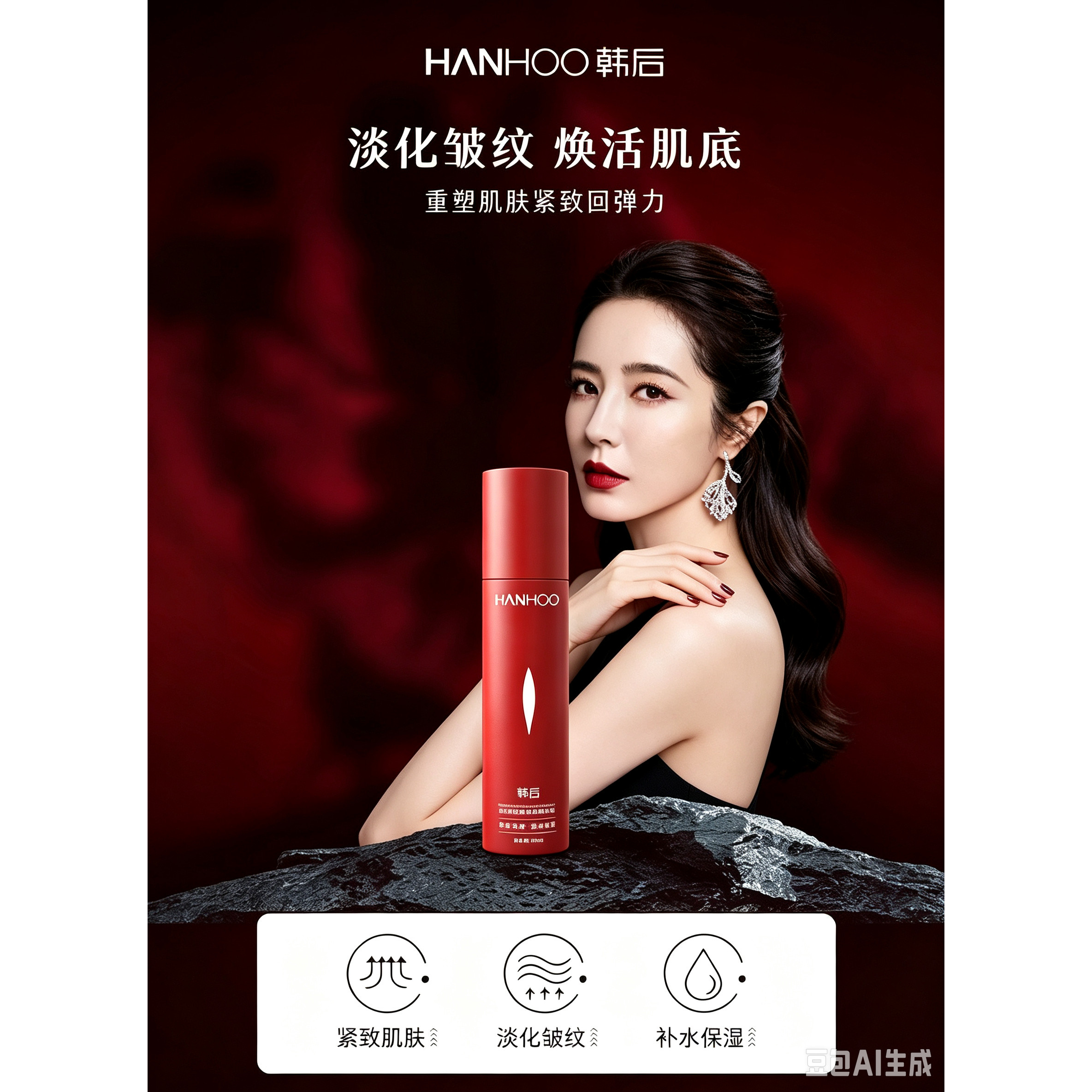 韩后爽肤水红石榴精华水补水保湿液态精华