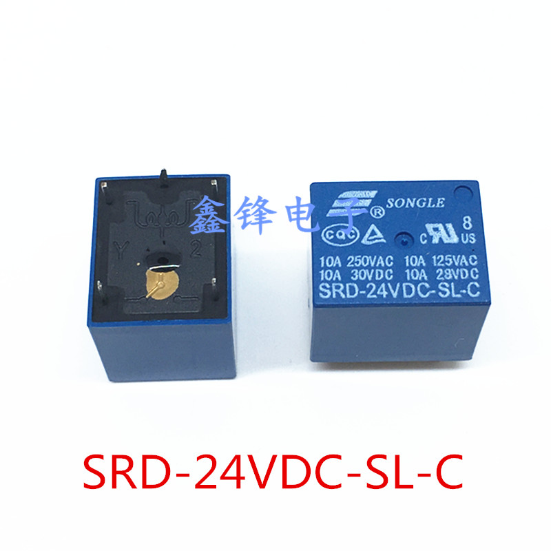 全新原装继电器SRD-24VDC-SL-C  10A 250VT73 5脚现货可直接拍