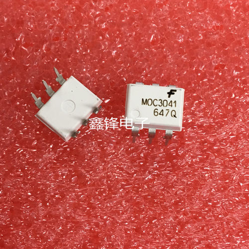 光电耦合器MOC3041 MOC3041M直插DIP-6 全新进口原白色