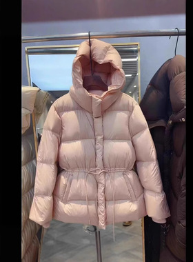 冬季时尚加厚面包服外套2025高级感超好看小香风白色收腰棉服女