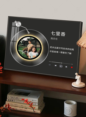周杰伦音乐唱片装饰画潮流明星薛之谦立体蓝牙音响陈奕迅周边摆画
