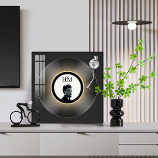 陈奕迅黑胶唱片装饰画客厅卧室高级感蓝牙音响立体氛围感摆件画