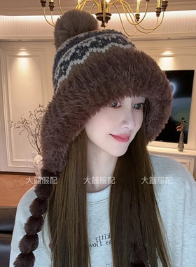 冬天帽子保暖加绒加厚韩版女秋冬