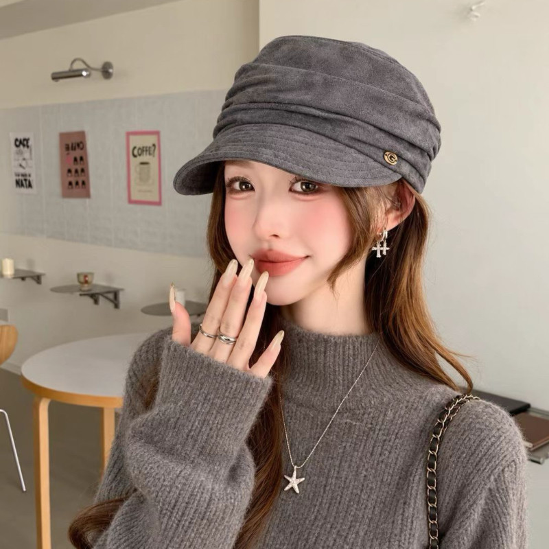 秋冬美拉德马术帽复古百搭冷帽