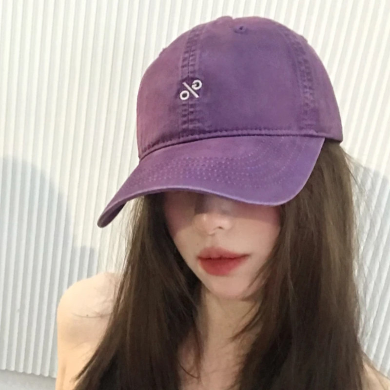 2025新款刺绣鸭舌帽子女