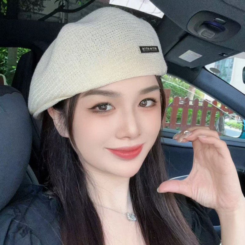 春夏定型贝雷帽女韩版薄款防晒帽