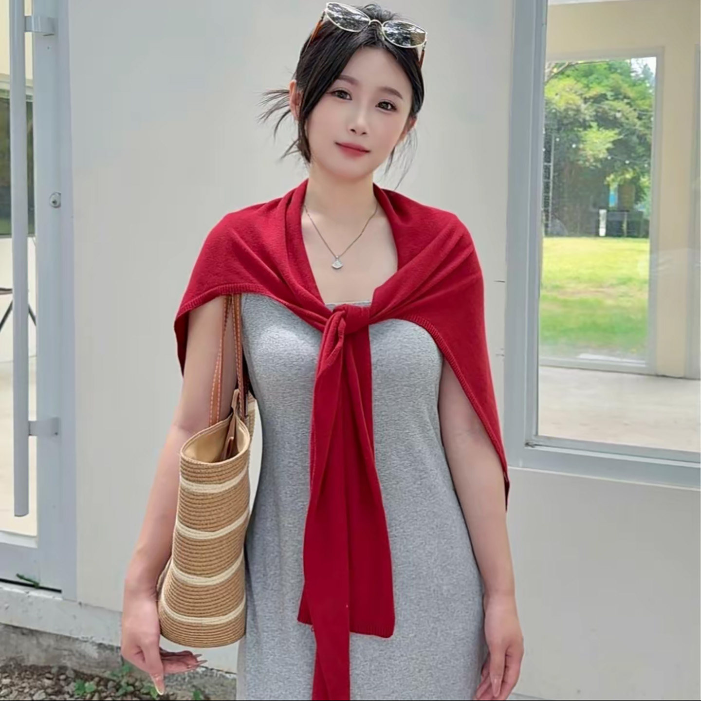 高品质2026年春夏款空调披肩女