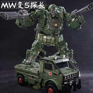 威将MW03放大合金版变5探长汽车机器人变形玩具金刚电影5男孩模型