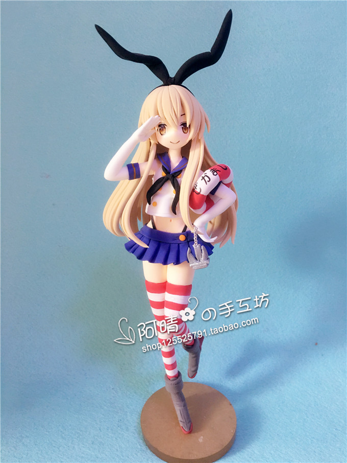 【阿晴作品】战舰少女岛风正比超轻粘土手办
