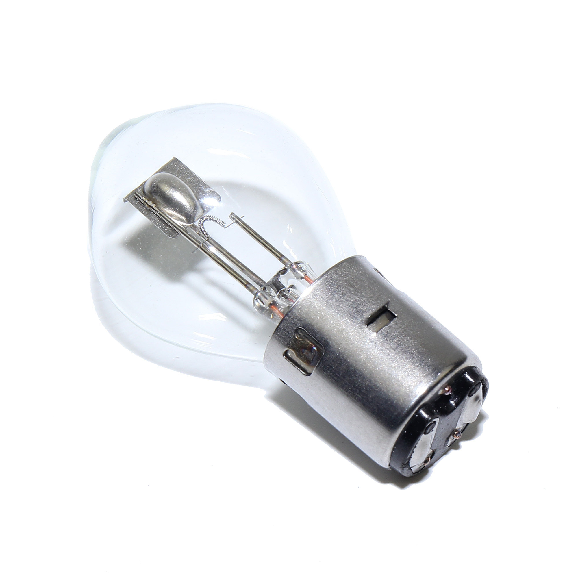 电动车大灯泡双爪s2照明12v35w卤素圆头大灯泡踏板车公主大灯