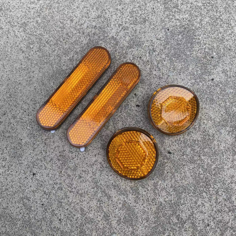 电动车反光板 摩托车反光片 圆形方形反光警示灯挡泥板 装饰片