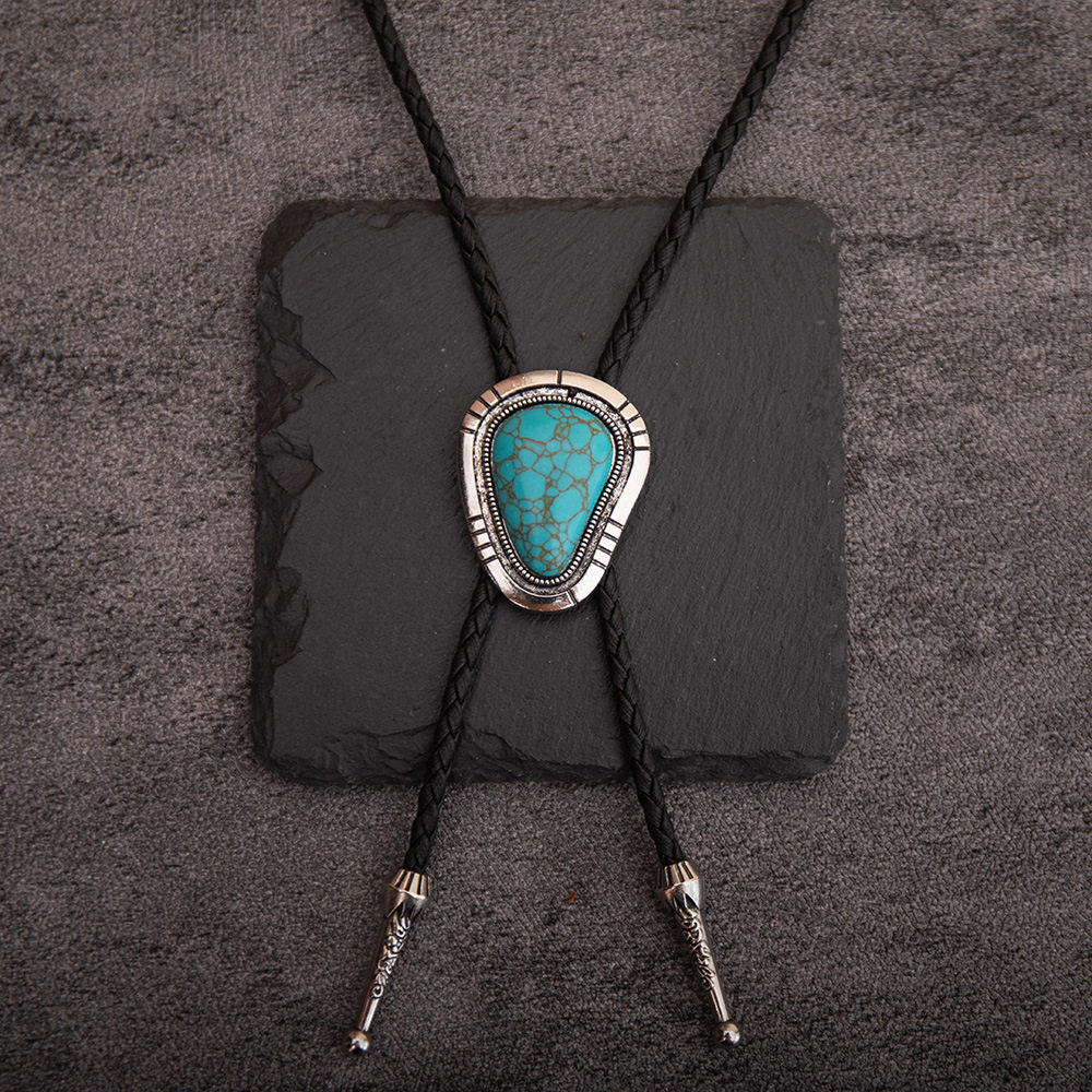 欧美个性波洛领带时尚领项链人造松石花纹合金配件 Bolo Tie,服饰配件/皮带/帽子/围巾,领带,淘宝优惠券,粉丝福利购,淘宝优惠卷