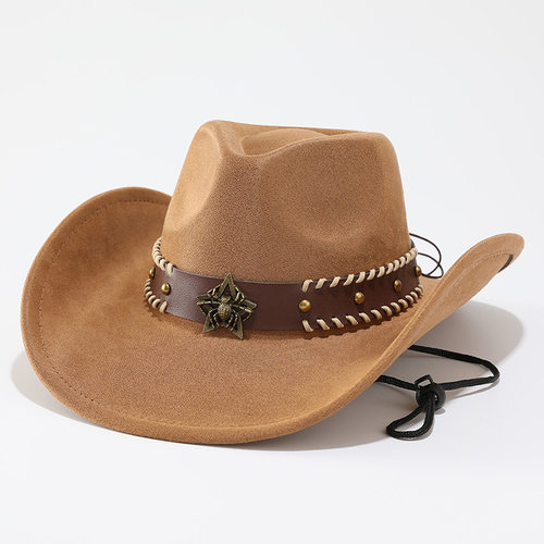 男女西部牛仔帽大沿礼帽户外旅游