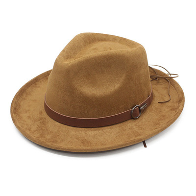 民族风仿麂皮绒礼帽带防风绳