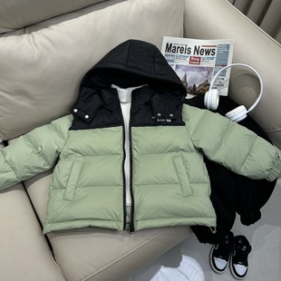 大童加绒外套 男童轻薄羽绒棉衣冬季 清仓羽绒服男款 白鸭绒加厚冬装