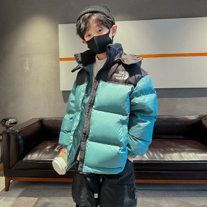 儿童羽绒服男款初中生加厚冬装男童轻薄羽绒棉衣冬季大童加绒外套