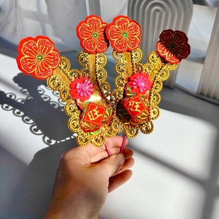 潮汕习俗金花拜老爷神花家用插香炉地主爷财神爷司命公天公通用