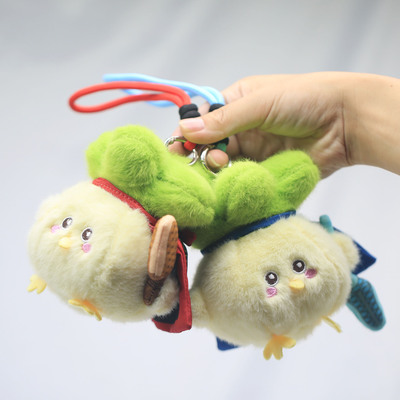 披风文创蒜鸟越王剑玩偶挂件毛绒发声玩具 旅游纪念品