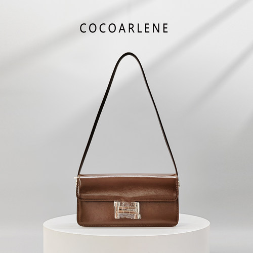cocoarlene品牌包包时尚百搭豆腐包小众洋气小方包油蜡单肩斜挎包