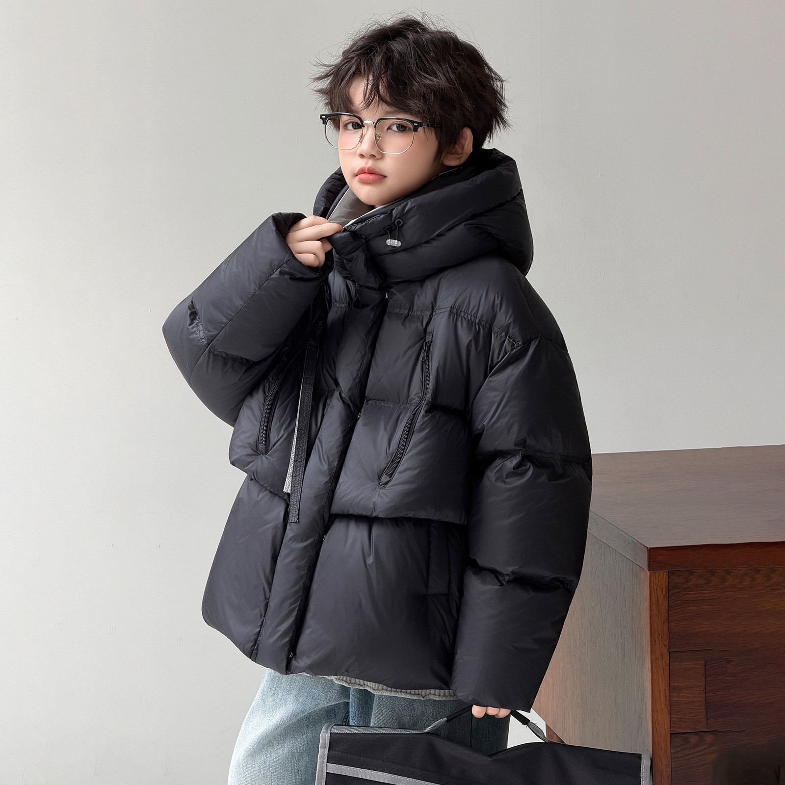 儿童羽绒服三防冬装2025百搭