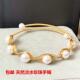 回馈客户天然原创款 饰品 14k包金绕线手工淡水大珍珠手链手镯