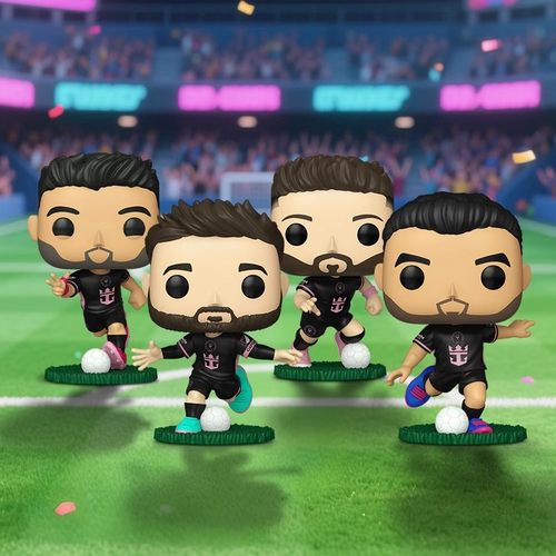 Funko丰高足球美职联迈阿密国际梅西 苏亚雷斯阿尔巴手办圣诞新年