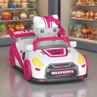 含凯蒂猫 Funko 场景手办礼物 赛车 乘骑三丽鸥 Bitty 迷你版