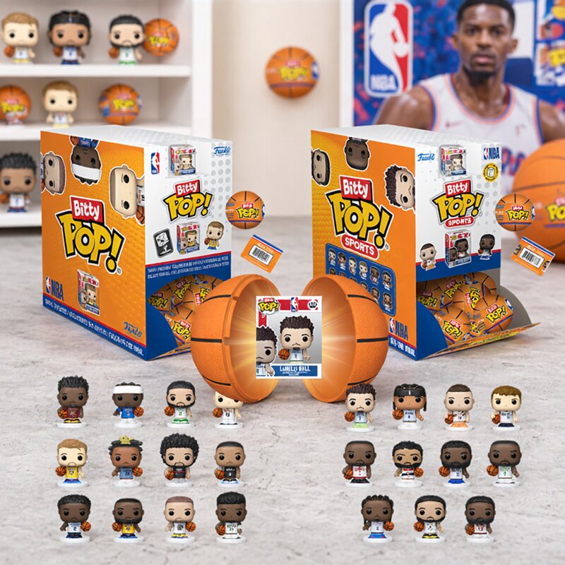 Funko POP篮球NBA球星库里乔丹系列詹姆斯盲盒萌粒潮玩摆件礼物