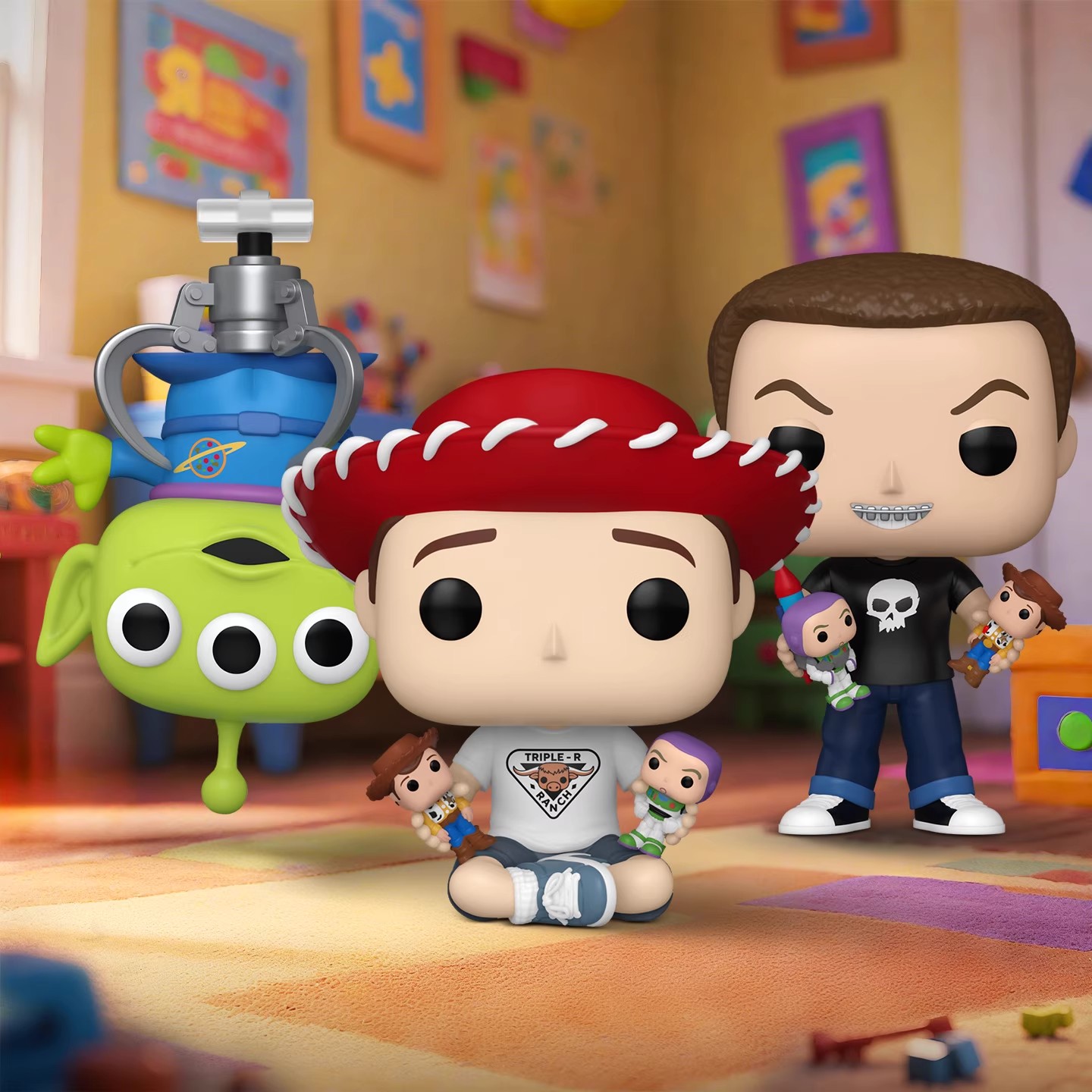 Funko丰高POP玩具总动员三眼仔安迪席德胡迪巴斯光年摆件公仔礼物