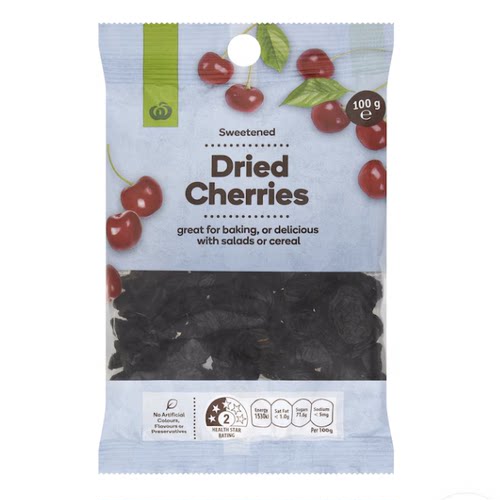 澳洲代购直邮woolworths 超市自营 优质果干蓝莓干樱桃干杏干100g
