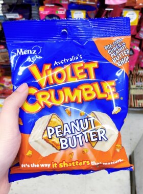 澳洲代购直邮 Violet Crumble经典蜂巢夹心/覆盆子口味脆心巧克力
