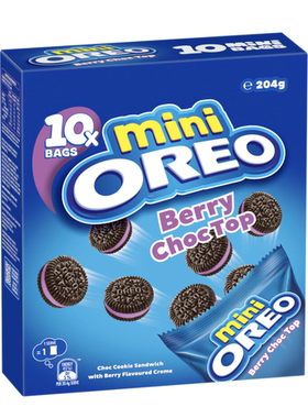 澳洲代购直邮oreo奥利奥mini迷你饼干午餐10小包装10 Pack | 204g