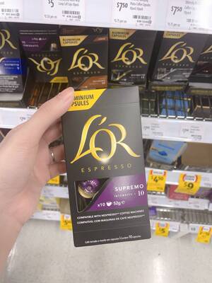 澳洲代购直邮LOR艺术家巧克力坚果果味咖啡胶囊兼容Nespresso 52g