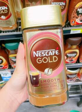 M家澳洲 Nescafe Gold雀巢金牌速溶黑咖啡200g罐装 原味柔和浓郁